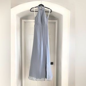 Azazie Clarice Dusty Blue Dress